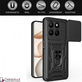 5in1 smūgiams atsparus dėklas su uždaromu dangteliu - juodas (Huawei Honor 400 Smart) 5in1 smūgiams atsparus dėklas su uždaromu dangteliu - juodas (Huawei Honor 400 Smart)